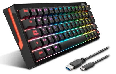 Productafbeelding van Krom Kreator, 60%, Kabel, USB, Mechanische schakelaar, RGB LED, Zwart