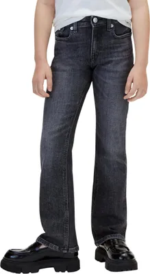 Immagine prodotto di Jeans a flare da bambina Calvin Klein, colore nero lavato, modello Lvckfjc09g. Altri modelli di jeans e denim disponibili