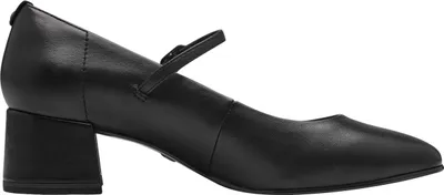 Produktbild von Tamaris Damen Pumps Riemchen Leder Blockabsatz 1-22311-43, Größe:38 EU, Farbe:Schwarz