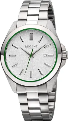 Image de Regent Métal Montre Homme Quartz argenté Bracelet métallique D2URBA814