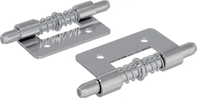 Produktbild von Riegel 2 pcs Silber 46 x 17 x 1,2 mm Stahl