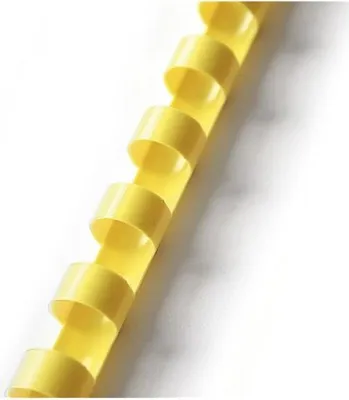 Obrázek produktu pro Plastové hřbety - 6 mm, žluté, 100 ks