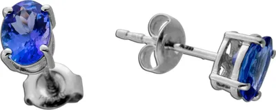 Produktbild von Tansanit Ohrstecker Platin 950 blaue Natur Edelsteine 1.50ct