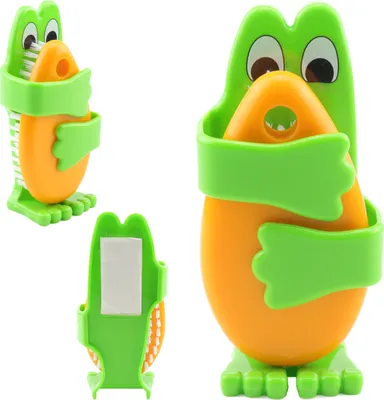 Produktbild von 1 x Handwaschbürste "Frosch" für Kinder mit Wandhalterung Nagelbürste