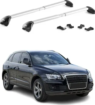 Produktbild von Dachträger Grundträger für Audi Q5 8R FY 2008-2025 Aluminium Silber 2 tlg ABE
