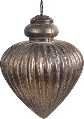 Immagine prodotto di Guaina natalizia Clayre & Eef Ø 8x10 cm Vetro grigio marrone
