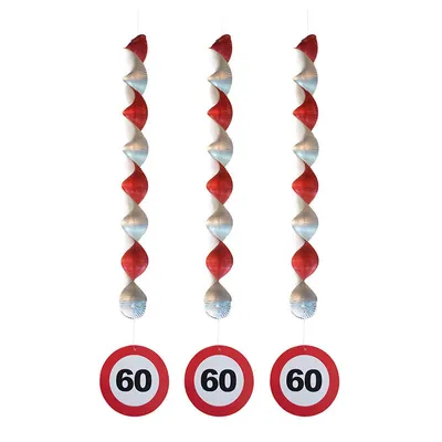 Produktbild von Hängedeko Verkehrsschild #60 | 3Stk.