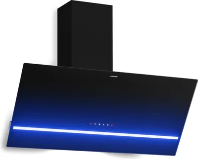 Produktbild von Klarstein Illuminosa Abzugshaube 90 cm - Kopffreihaube, 818 m³/h Boost, Touchpanel, LED-Beleuchtung, A++ , Umluft & Abluft, Aluminium- & Kohlefilter