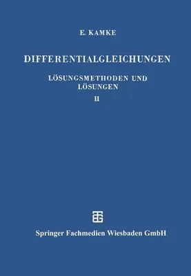Obrázek produktu pro Differentialgleichungen Lösungsmethoden und Lösungen