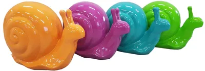 Produktbild von Deko Schnecke Figur Statue Skulptur 34cm Figuren Statuen Skulpturen Dekoration
