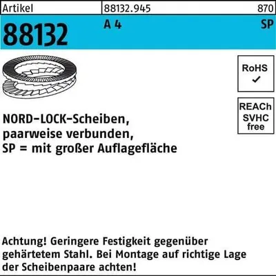 Produktbild von Unterlegscheibe R 88132 geklebt NL 24 SP SS A 4