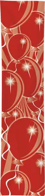 Immagine prodotto di Striscione di compleanno Palloncini Decorazioni per feste Rosso 300x60cm - Taglia unica