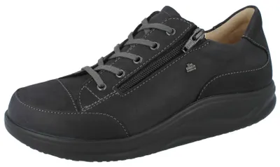Produktbild von FINN COMFORT FINNAMIC Hachiouji Damen Schnürschuhe schwarz Fettnubukleder - Größe: UK 5