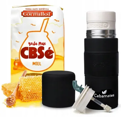 Obrázok produktu pre Súprava Yerba Mate CBSe Miel + Yerbomos (matero, bombilla, termoska) 3 v 1