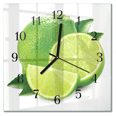 Produktbild von Tulup Glasuhr Wanduhr Küchenuhr Echt-Glas 30x30 cm Modern Dekorativ Geräuschlos Schwarzen Zeigern - Kalziumkarbonat