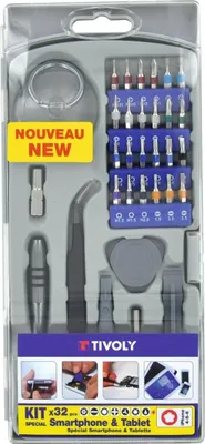 Produktbild von Tivoly Tool set for smartphone and tablet repair 32 pcs