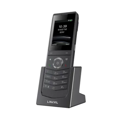 Zdjęcie produktu dla Fanvil W611W, Telefon komórkowy IP, Czarny, Zestaw słuchawkowy bezprzewodowy, 4 linii, 1000 wejścia, 6,1 cm (2.4")