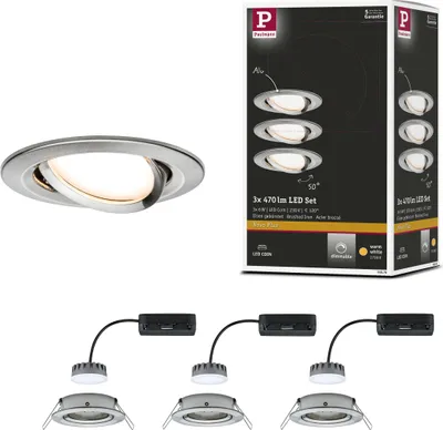Produktbild von Paulmann LED Einbauleuchte Nova Plus Basisset schwenkbar