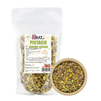 Zdjęcie produktu dla Pistacje łuskane 500g Brat.pl