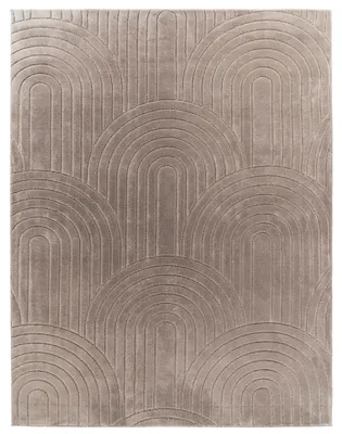 Produktbild von TT Home Wohnzimmer Teppich Schlafzimmer Hochflor Pflegeleicht Weich Waschbar Uni Modernes Design 3D-Optik Größe 160x220 cm