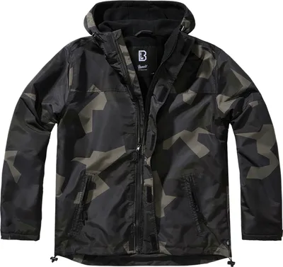 Produktbild von Brandit Frontzip Windjacke Größe L Farbe M90 Dunkles Tarnmuster
