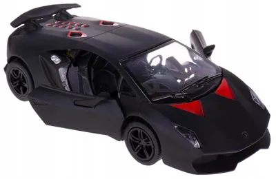Produktbild von KINSMART LAMBORGHINI SESTO ELEMENTO Modellauto Metall 1:38 Schwarz