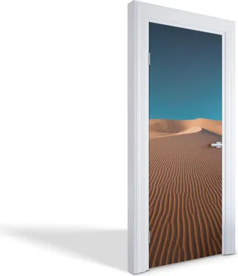 Produktbild von Türdeko Aufkleber Selbstklebende Wandsticker Personalisiert - Wüstendünen - 75 x 205 cm