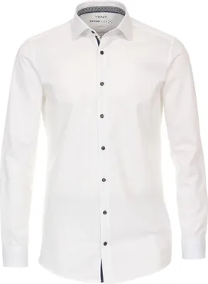 Produktbild von Venti - Body Fit - Herren Langarm Hemd (123955600), Größe:42, Farbe:Weiß (000)