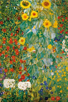 Produktbild von Gustav Klimt Kunstdruck Bild - Bauerngarten Mit Sonnenblumen, 1905-06 (180 x 120 cm)