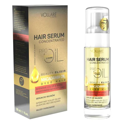 Produktbild von VOLLARE Hair Serum Color & Shine Oil für farbbehandeltes Haar 30ml