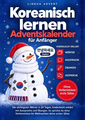 Produktbild von Koreanisch lernen Adventskalender für Anfänger