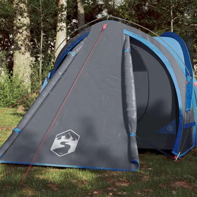 Obrázok produktu pre Stan na kemping pre 2 osoby, modrej farby, rozmerov 320 x 140 x 120 cm, materiál: 185T Taft