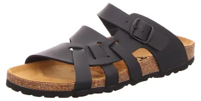 Produktbild von SCHUH OKAY Damen-Bio-Pantolette mit Tieffußbett Schwarz, Farbe:schwarz, EU Größe:40