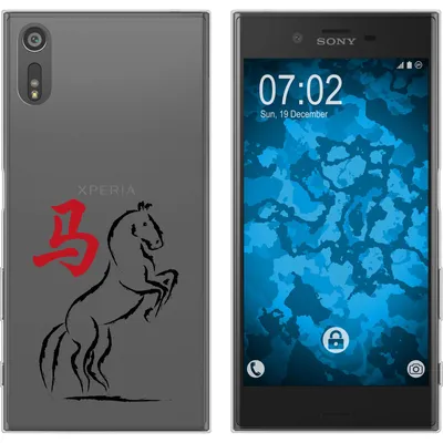 Produktbild von PhoneNatic Case kompatibel mit Sony Xperia XZs Silikon-Hülle Tierkreis Chinesisch M7