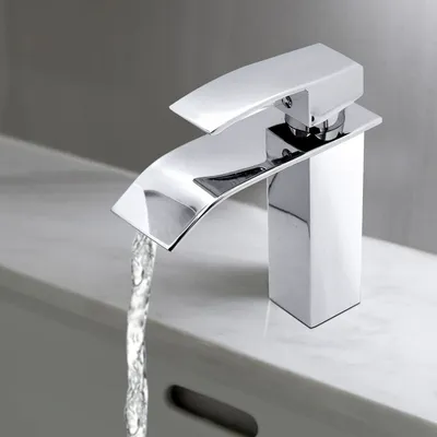 Rubinetto Lavabo A Cascata Bagno - Miscelatore Cromato, Con Tubo 60cm, Design Moderno - Foto 13