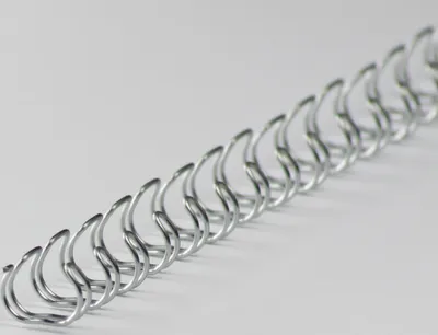 Produktbild von Drahtbinderücken 34 Ringe 4,9mm, 3/16 Zoll, 3:1 Teilung silver