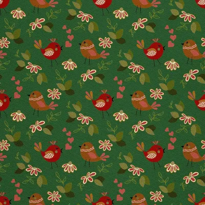 Productafbeelding van Buitenkussens Oxford - Motief: Verliefde vogels, model DX644