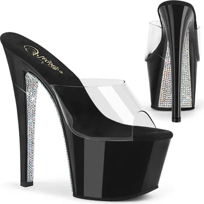 Produktbild von SKY-301CRS Damen Slipper von Pleaser, Transparent EU 41, US 11
