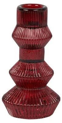Produktbild von Talking Tables Kerzenständer aus Glas, gerillt, 3 Ebenen, für die Wohnraumgestaltung