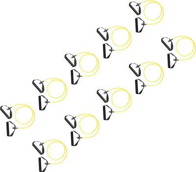 Produktbild von Fitness Tube Gymnastikband Latex Band Fitnessband Expander Leicht, Gelb, 10 Stk.