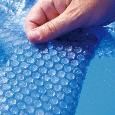 Produktbild von Solarfolie für Poolheizung - Solarabdeckplane mit 60 µm Stärke - zuschneidbar für runde Pools (Ø 4,57 m)