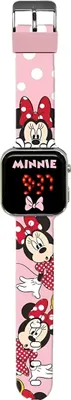 Zdjęcie produktu dla Cyfrowy Zegarek LED na Rękę Dziecięcy dla Dziecka Myszka Minnie Mikey Mouse / MN4369KU / Minnie