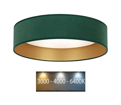 Produktbild von Brilagi - LED-Deckenleuchte VELVET LED/12W/230V d. 30 cm 3000K/4000K/6400K grün/gold