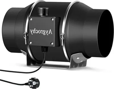 Obrázek produktu pro Trubkový ventilátor 100 mm s regulací otáček pro vytápění a chlazení