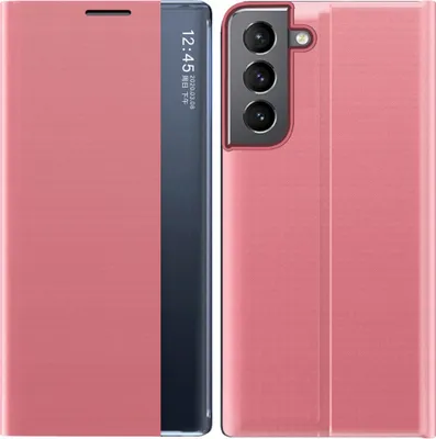 Produktbild von Neu Sleep Case für Samsung Galaxy S23+ Hülle mit Klappe und Ständer, rosa