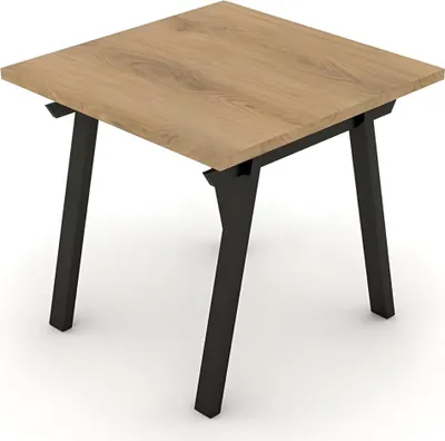 Immagine prodotto di Tavolino Tavolino in legno Tavolo quadrato Gambe in metallo Studio