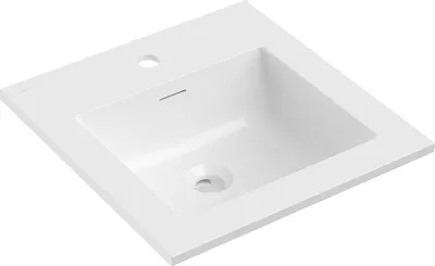 Image de Mexen Otis lavabo encastré 46 x 46,5 cm, blanc brillant - 25184500