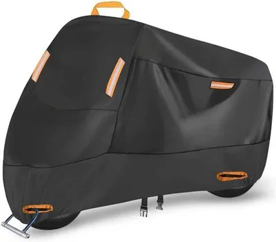 Zdjęcie produktu dla Wodoodporna osłona silnika do skuterów i motorowerów – materiał 300D, ochrona przed promieniowaniem UV, odporna na wiatr, z paskami odblaskowymi