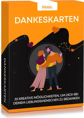 Produktbild von Dankeskarten für Paare Kartenspiel 55 kreative, romantische  Ideen