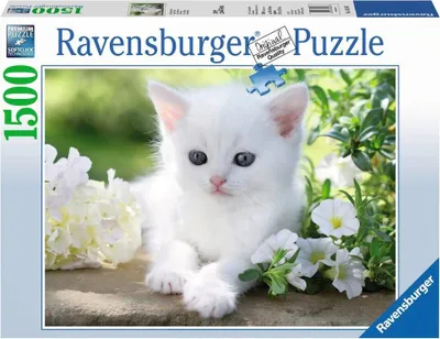 Immagine prodotto di Ravensburger - Gattino bianco, puzzle da 1500 pezzi (16243 7) RAVENSBURGER